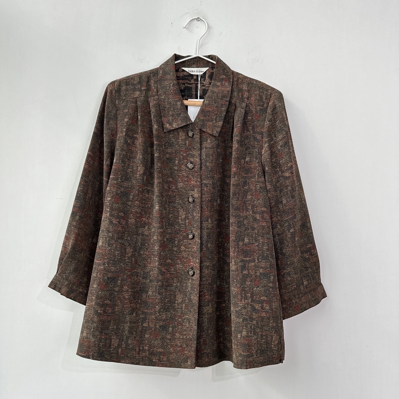 低調復古印花上衣