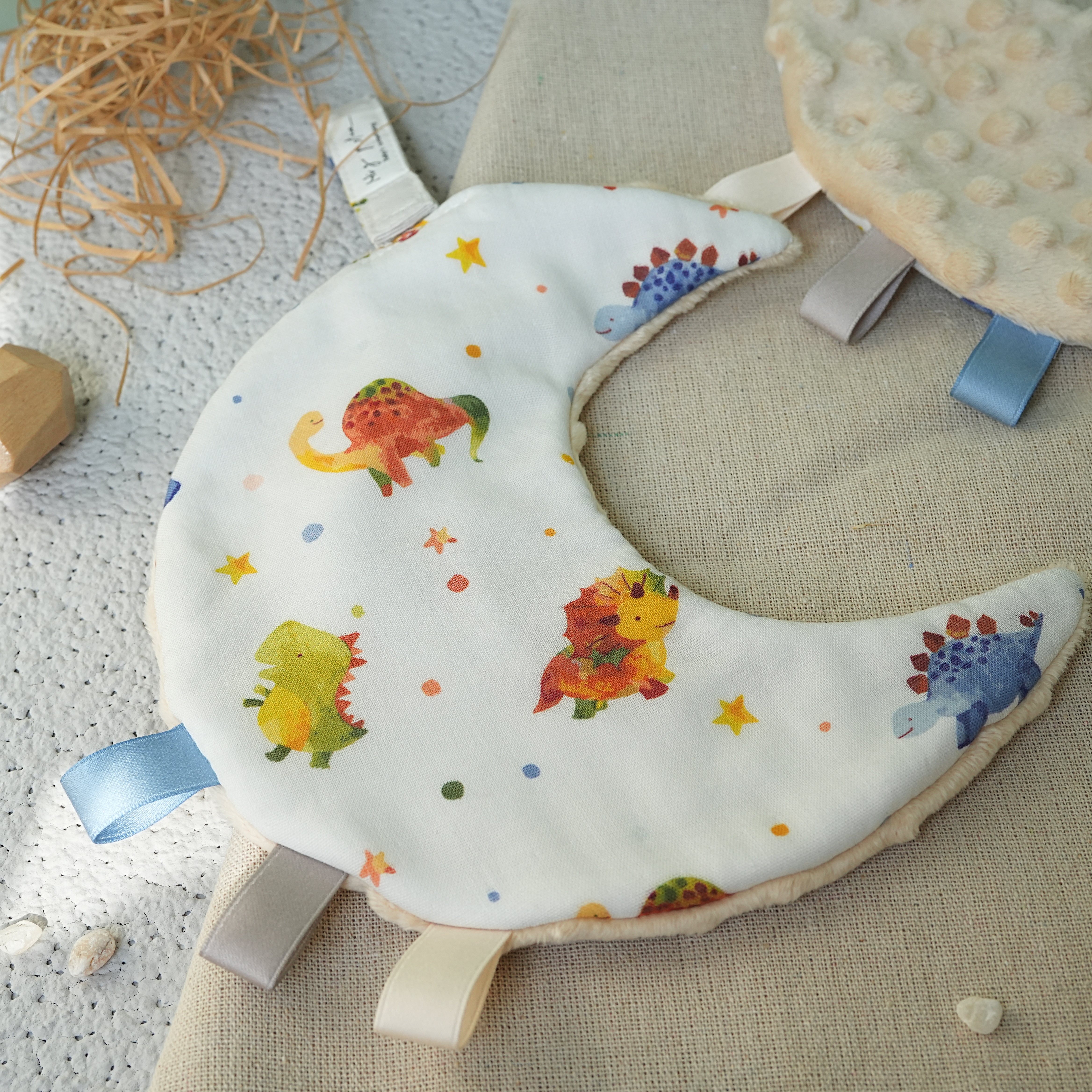 Hi Y.P store-獨家設計款-月光安撫巾-恐龍星球