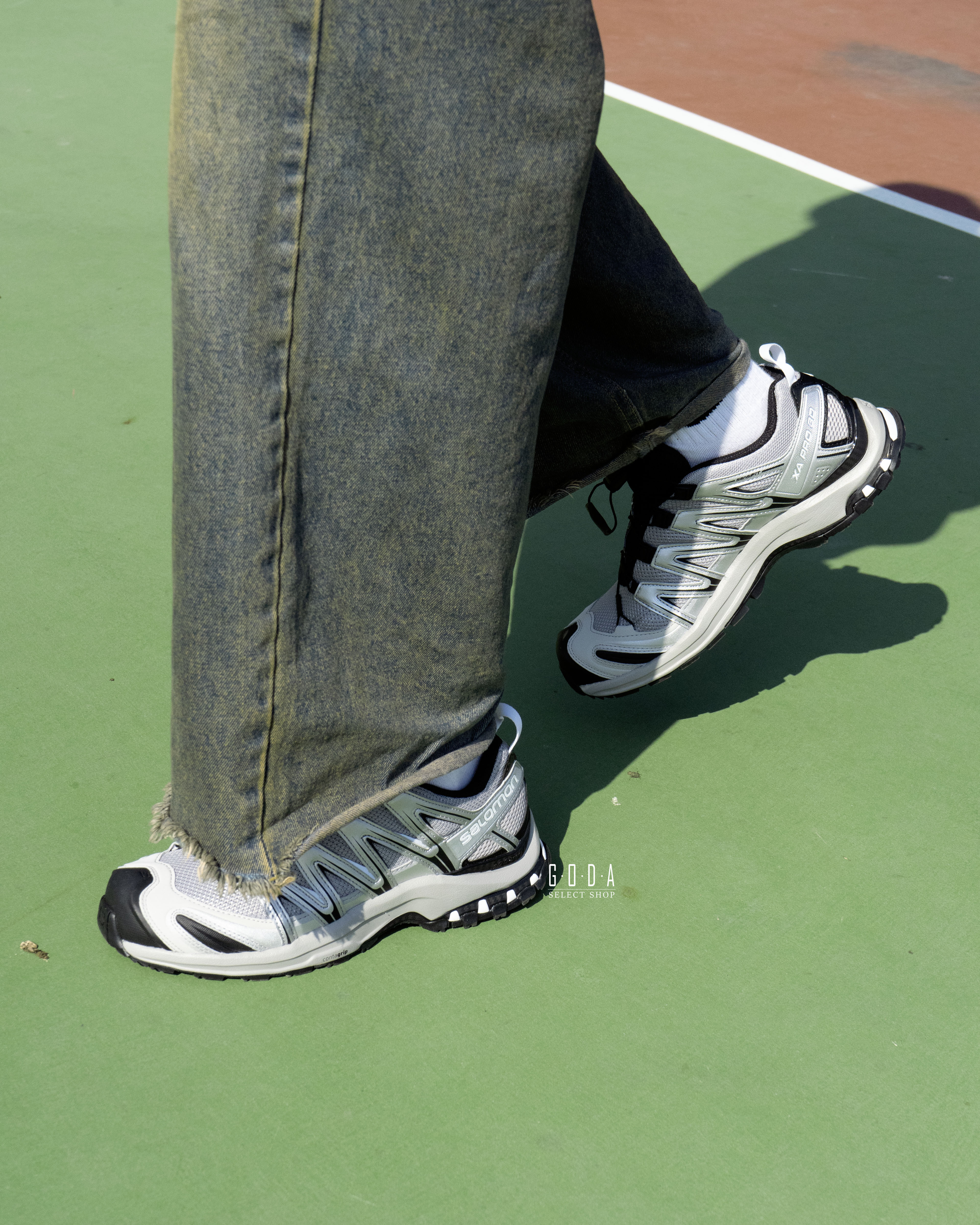 SALOMON XA Pro 3D ADV 運動鞋 跑步鞋 戶外 山系潮流 銀灰 474781