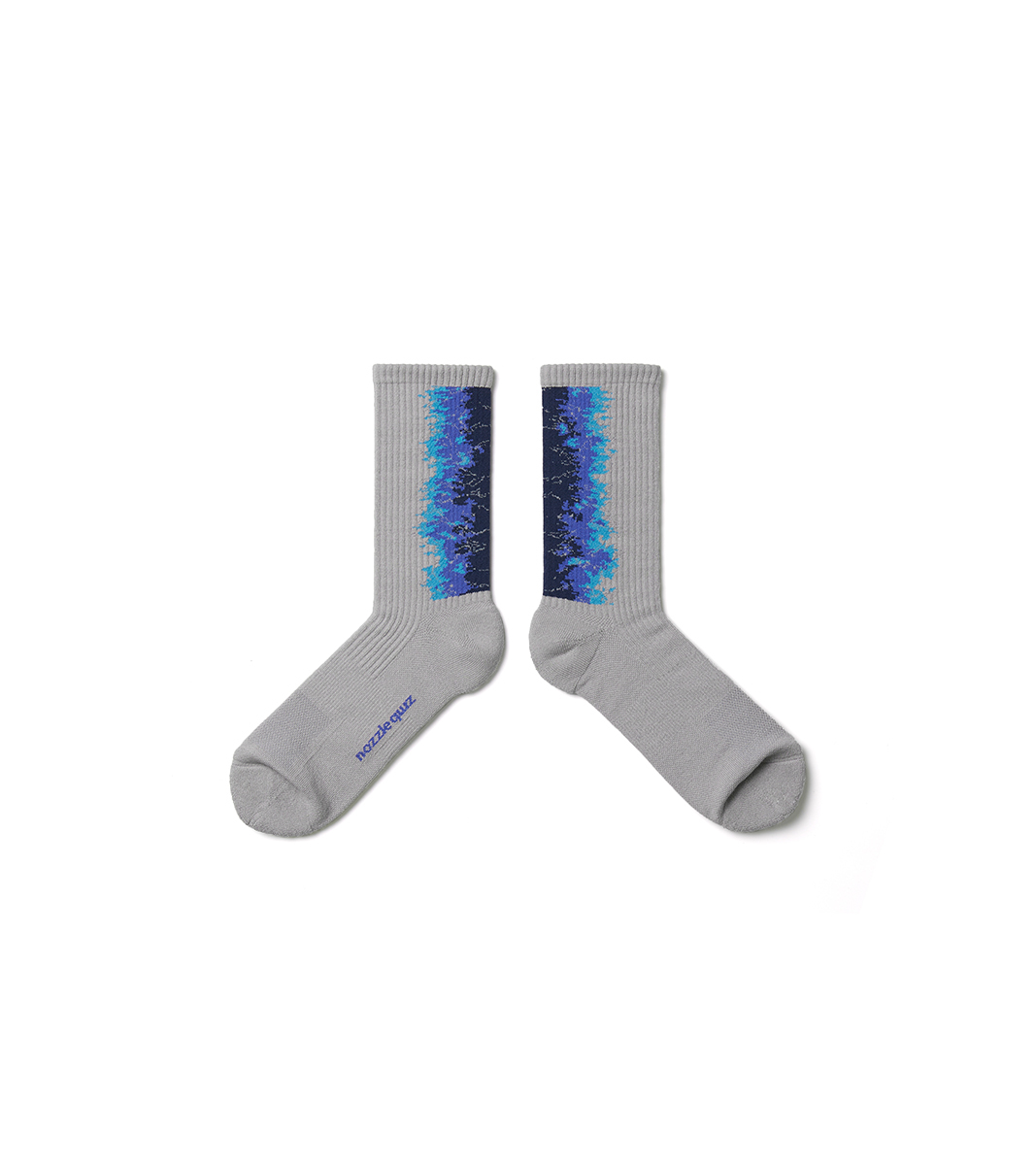 nozzle quiz® / LANDING 中高筒休閒襪 - 漸電 / Gradient Storm