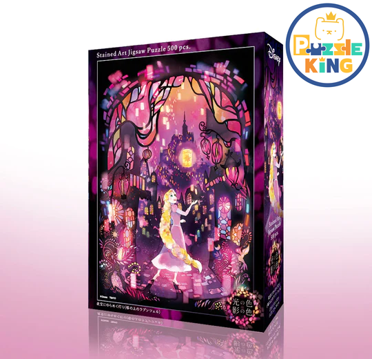 塔上的長髮公主-夜空中閃爍的燈光 (透明樹脂)