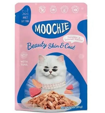 泰國Moochie Meaty系列貓用 吞拿魚(美毛) 70g* 原盒12包