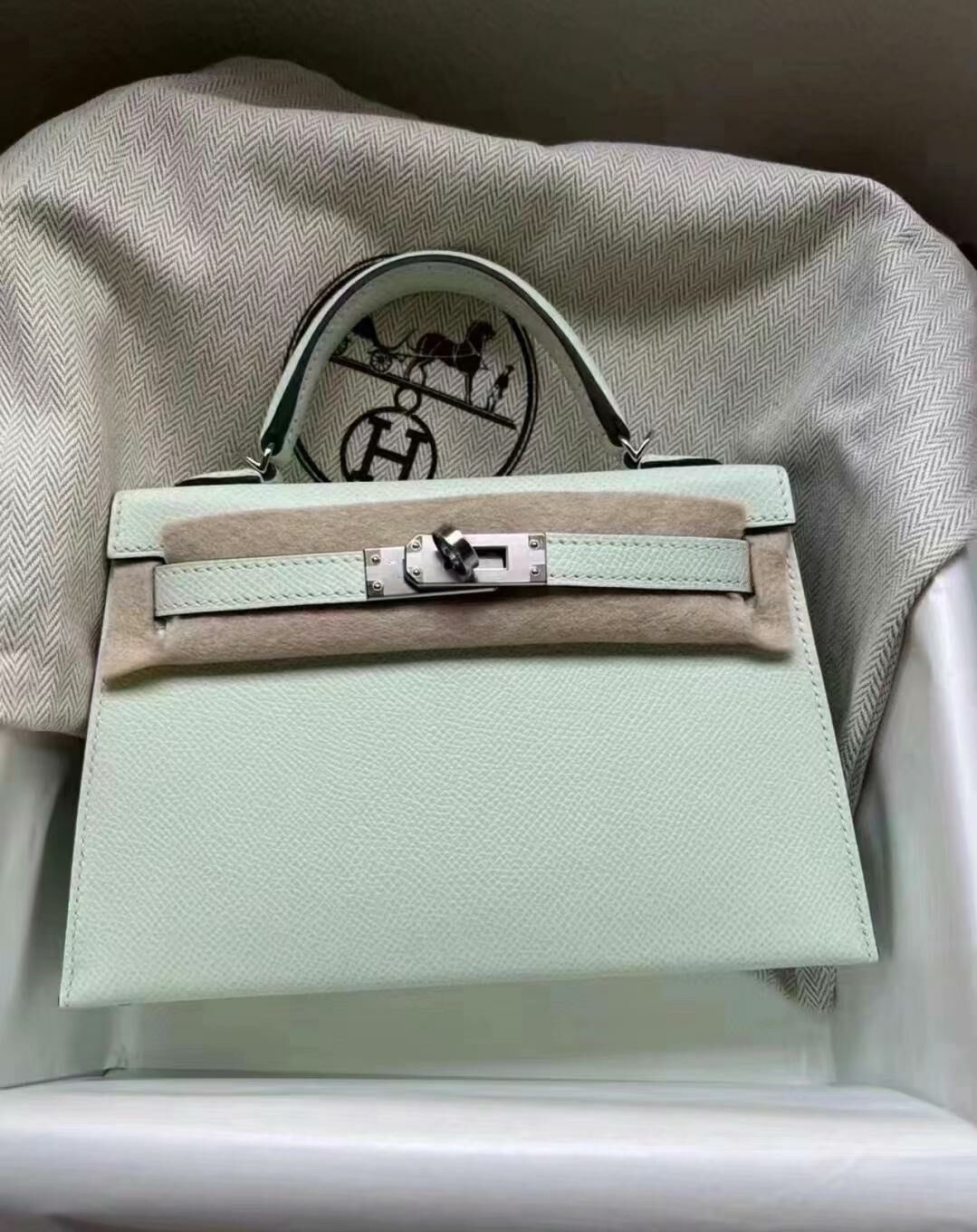 Kelly mini II 0S vert fizz ck epsom B