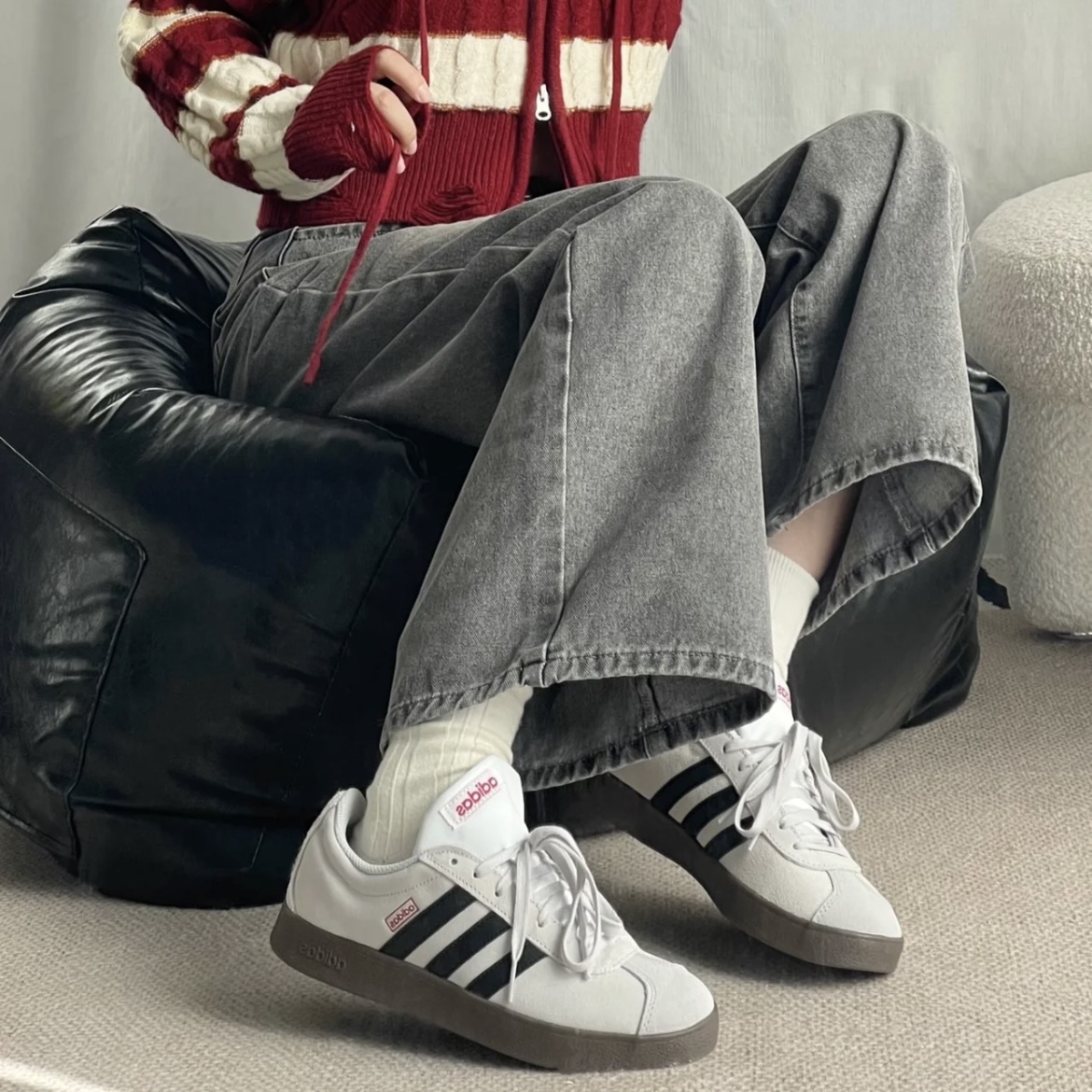 【現貨】<史前最殺折扣!!!>Adidas Neo Vl Court Lifestyle 德訓鞋 麂皮 三線 復古 灰褐