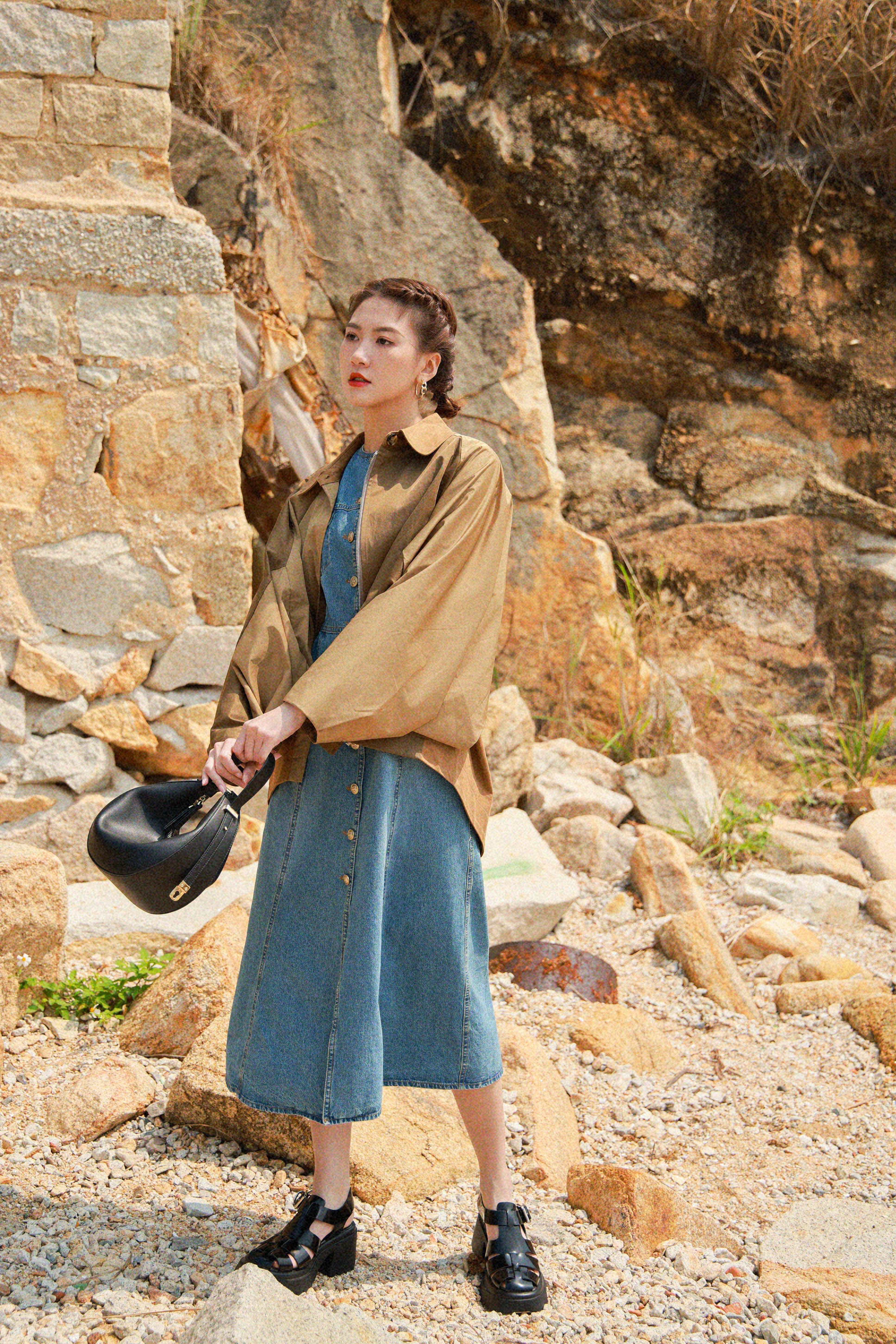 造型 744（外套＋牛仔裙）