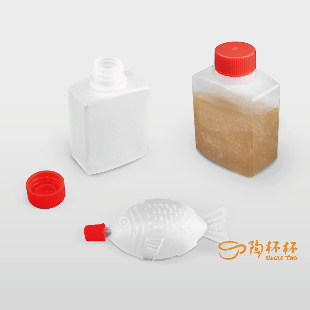 【陶杯杯】魚形/方型 醬油瓶 醬料分裝瓶 一次性 外帶醬油瓶 FF99-01 醬料盒 沾醬盒 餐具餐盤便當盒餐盒台灣現