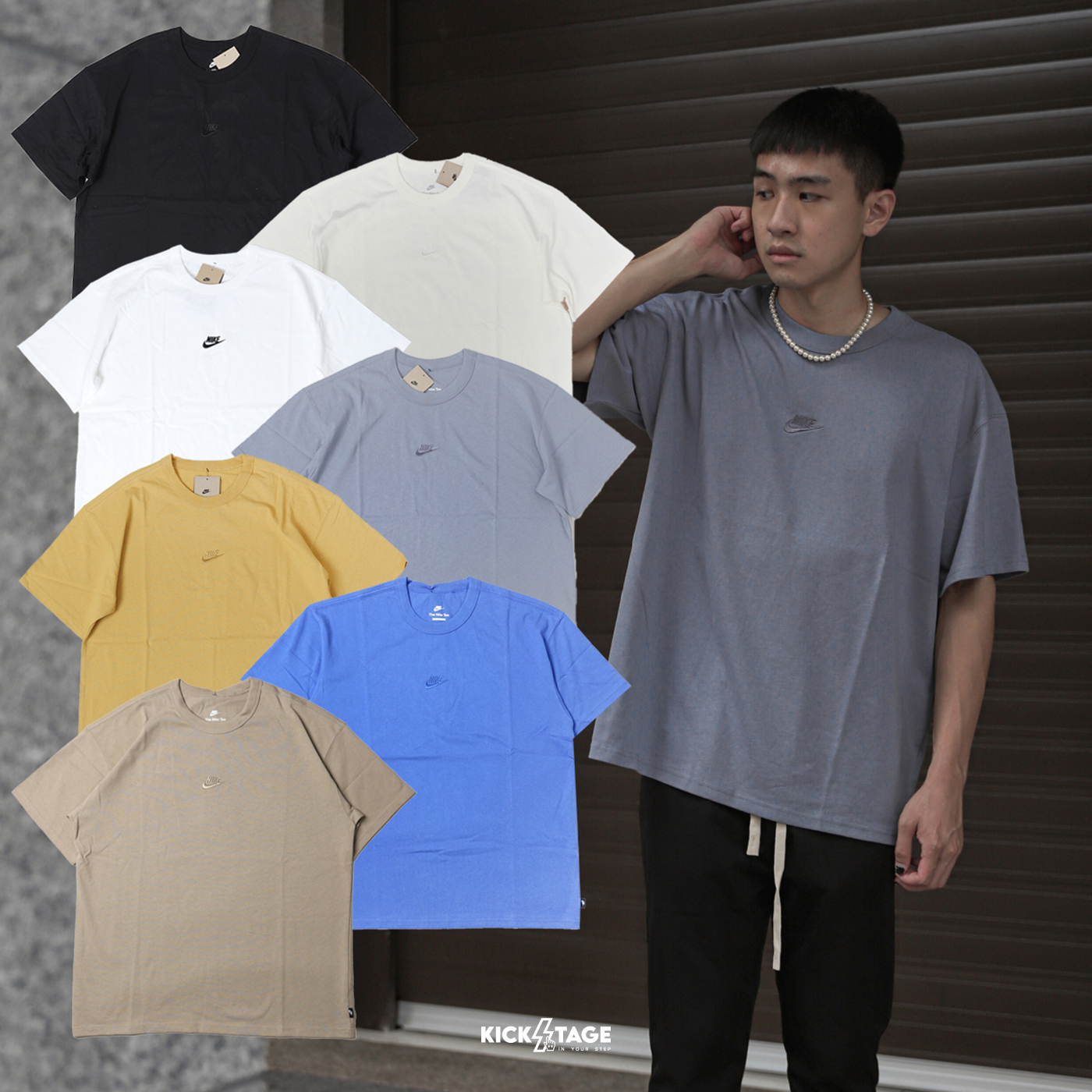 男女款 NIKE NSW PREMIUM ESS TEE 多色 基本款 重磅 刺繡 短T 環保材質【DO7393】