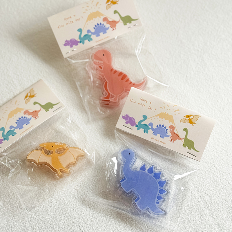 六色恐龍壓克力磁吸夾