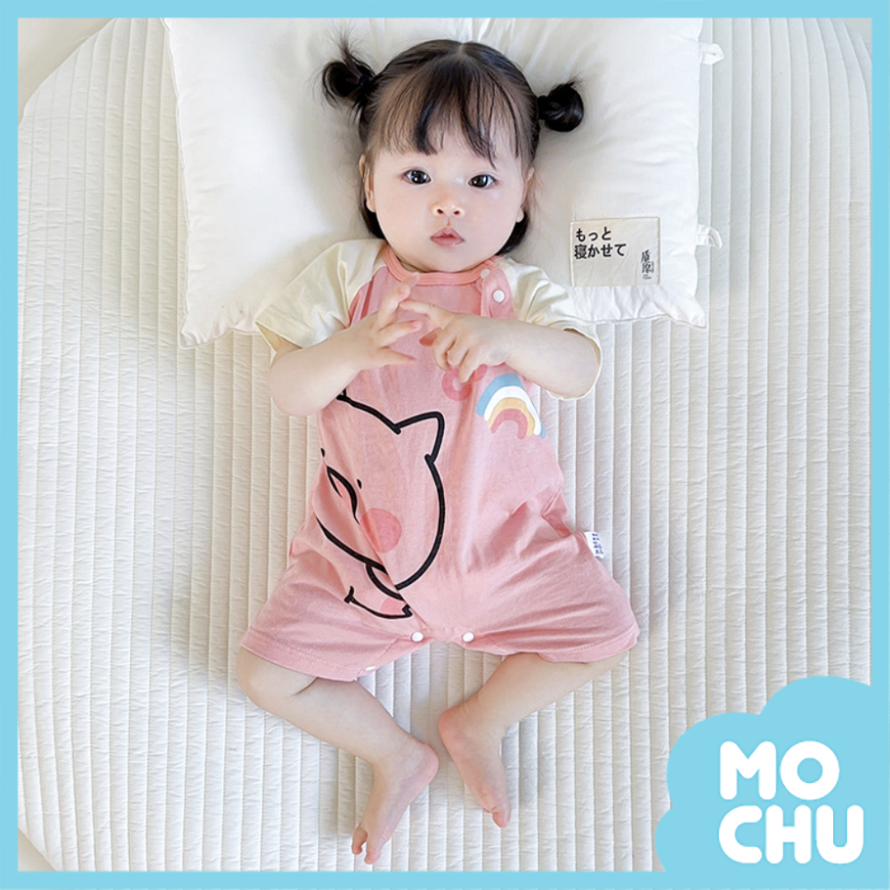 彩虹豬短袖連身衣