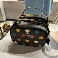 [S] COACH CO941 MULTI HEART MINI JAMIE,SV/BROWN BLACK MULTI, 196395166817 (SCO692)