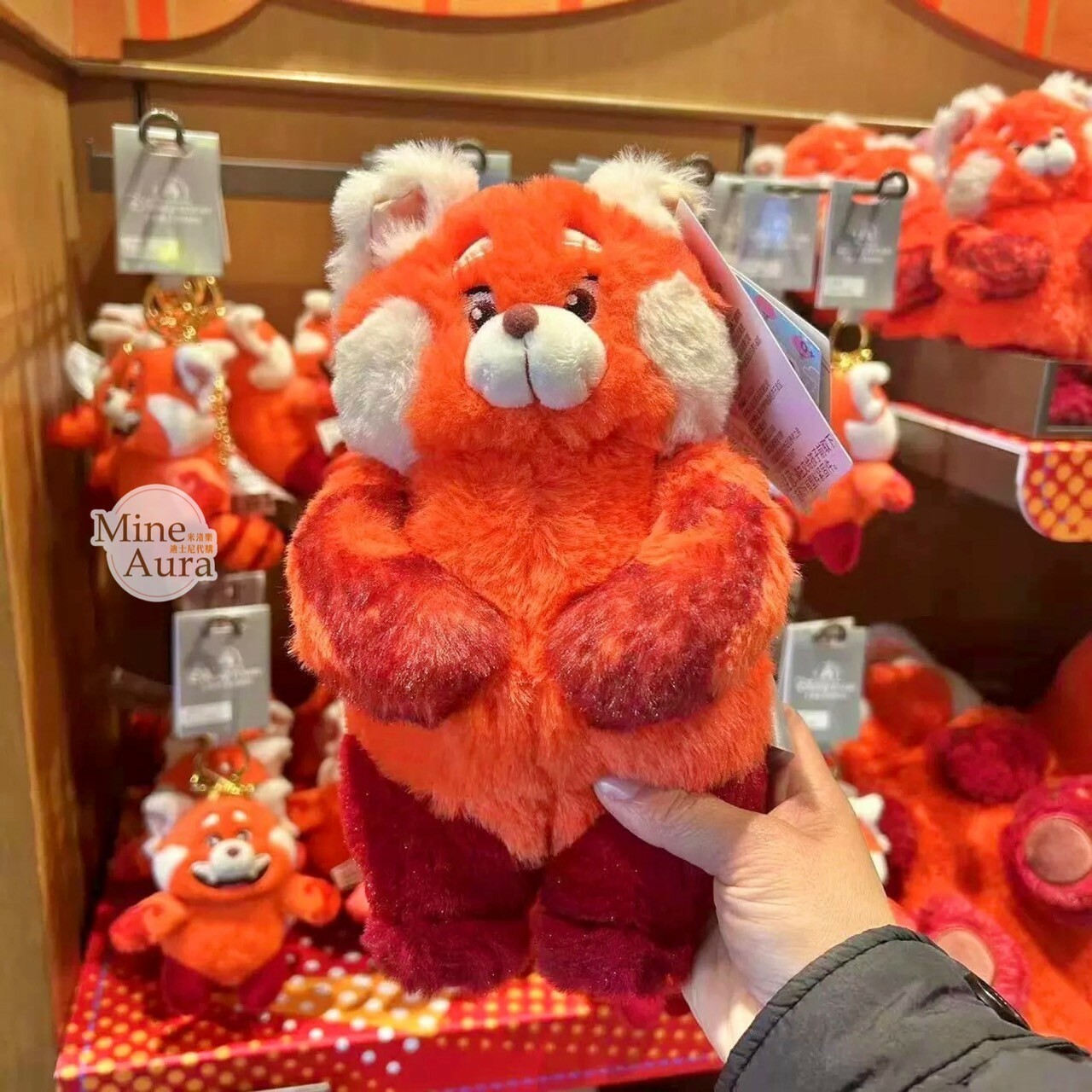 紅熊貓 美美 Meilin 小號絨毛娃娃玩偶 青春養成記 Turning Red -上海迪士尼樂園