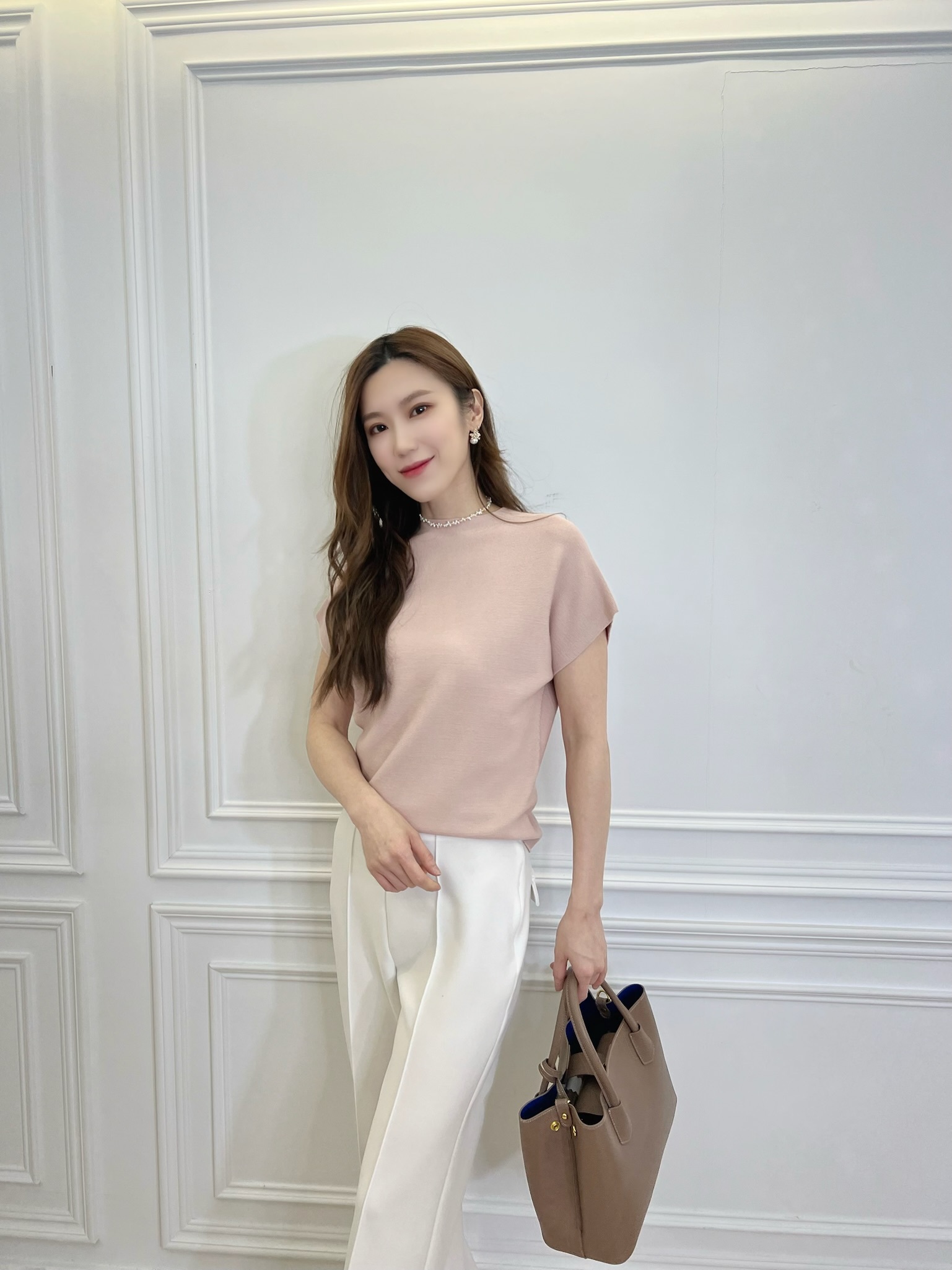 Whole Garment半袖舒適針織上衣