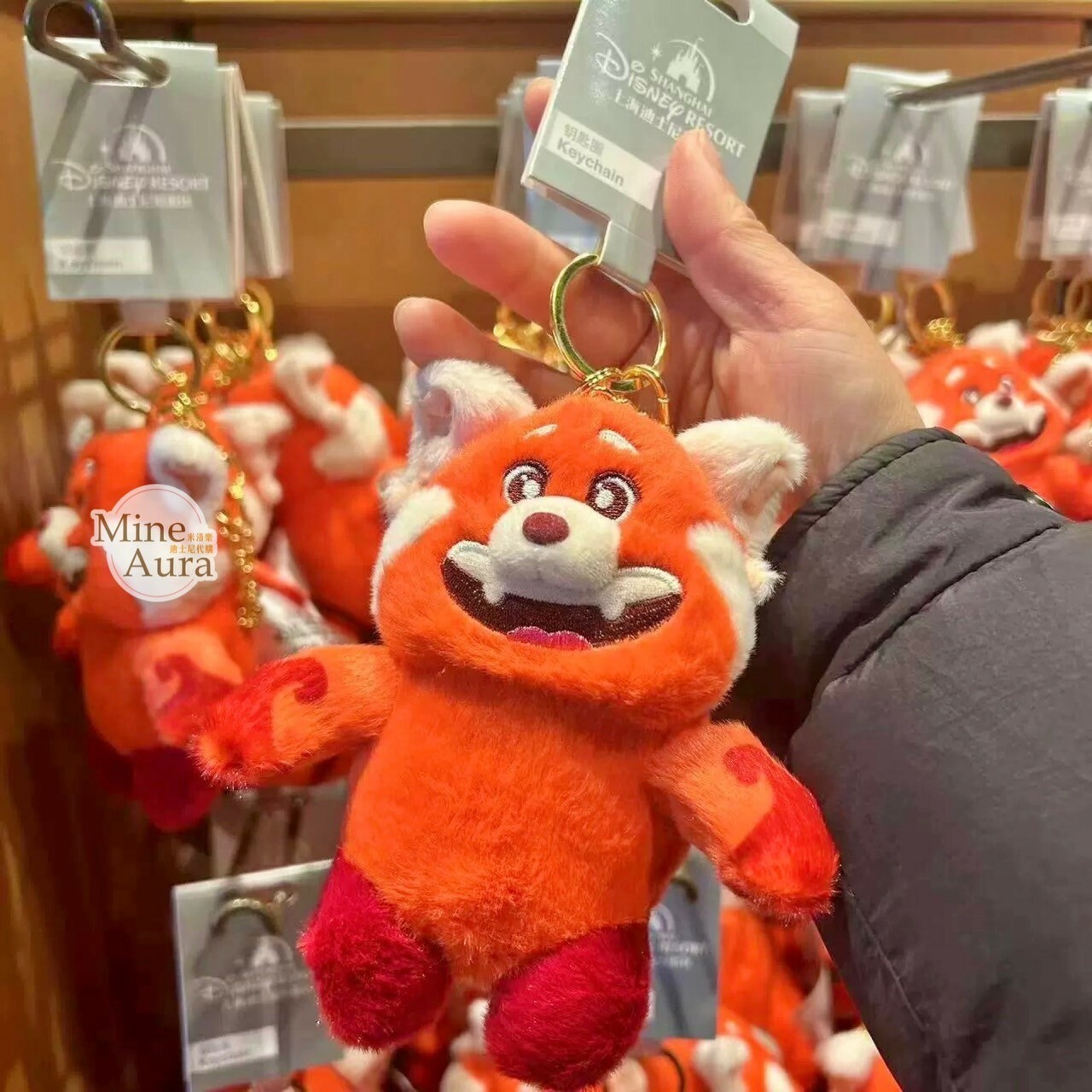 紅熊貓 美美 Meilin 絨毛鑰匙圈 吊飾 青春養成記 Turning Red -上海迪士尼樂園