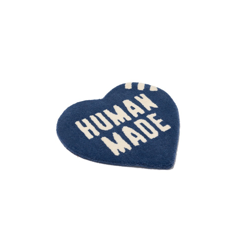 ラグ・カーペット HUMANMADE HEART RUG SMALL navy HUMAN MADE - HUMAN MADE HEART RUG SMALLの通販 by ＠ニンキ