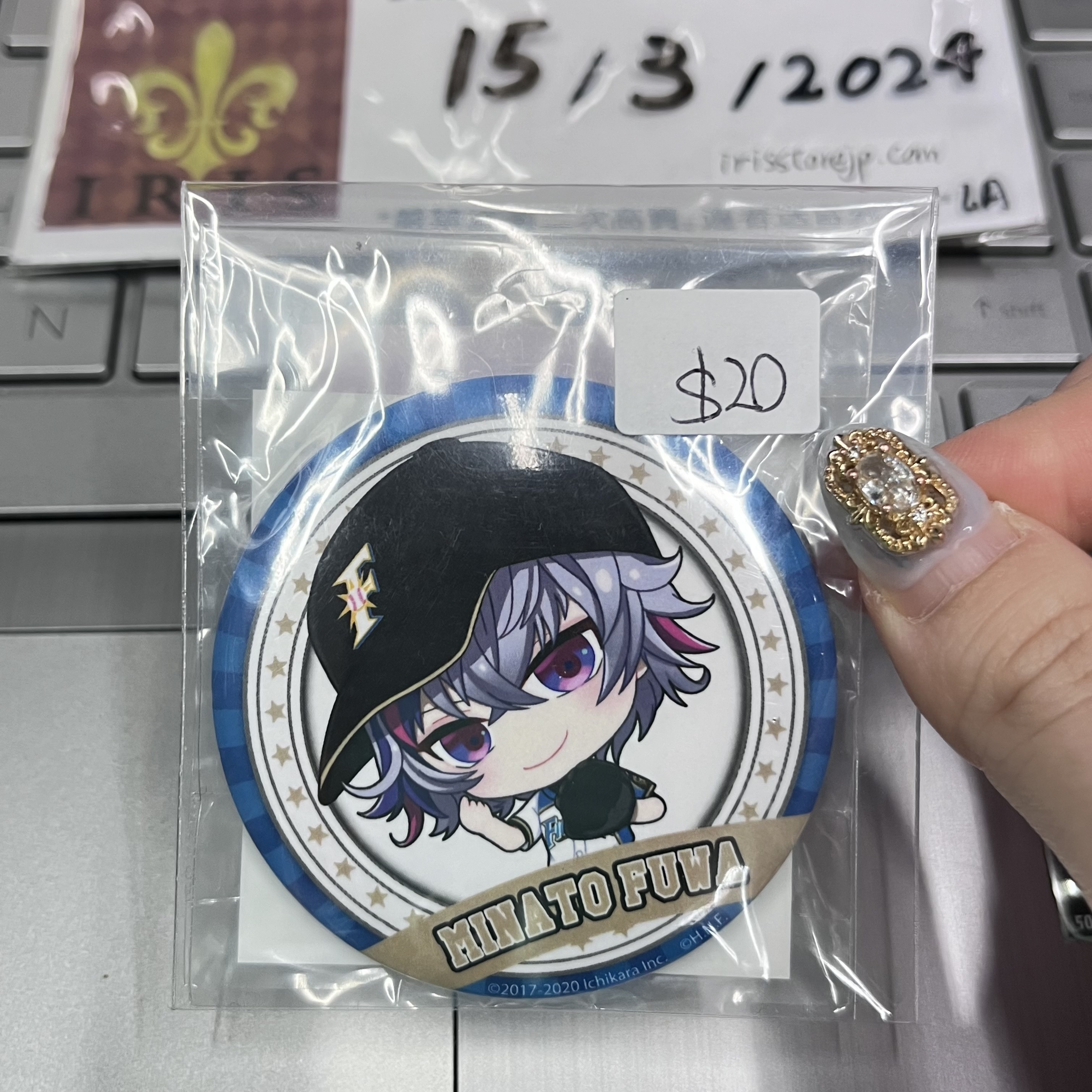 彩虹社 不破 襟章 RM