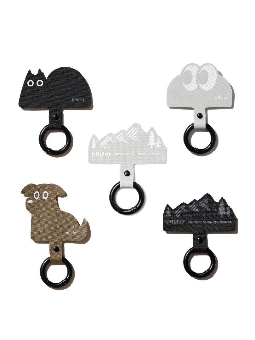 bitplay | 掛繩通用墊片 卡其狗/炭黑貓/大眼怪/探險家(黑)/探險家(白)【bitplay官方授權經銷】