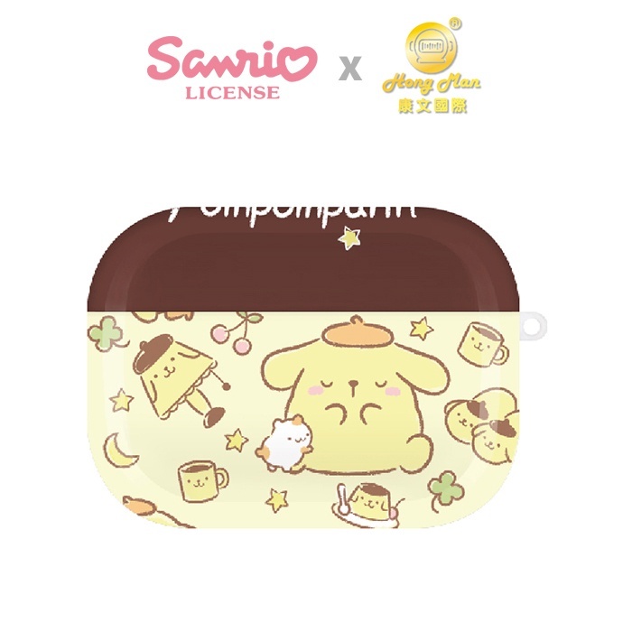 三麗鷗 SANRIO｜布丁狗｜Airpods Pro耳機防塵耐磨保護套(布丁樂園)