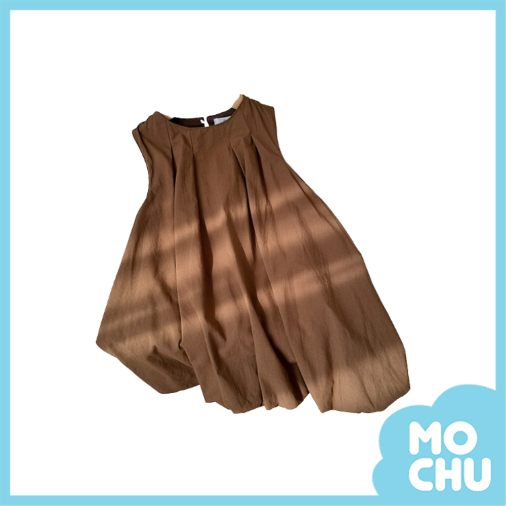 素面燈籠澎澎連衣裙(三色）