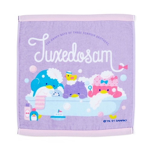 三麗鷗 SANRIO｜山姆企鵝｜純棉方巾(快樂山姆日)