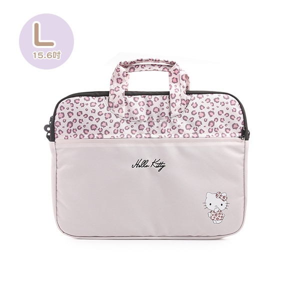 三麗鷗 SANRIO｜酷洛米｜筆電提包/電腦包L(俏皮豹紋)