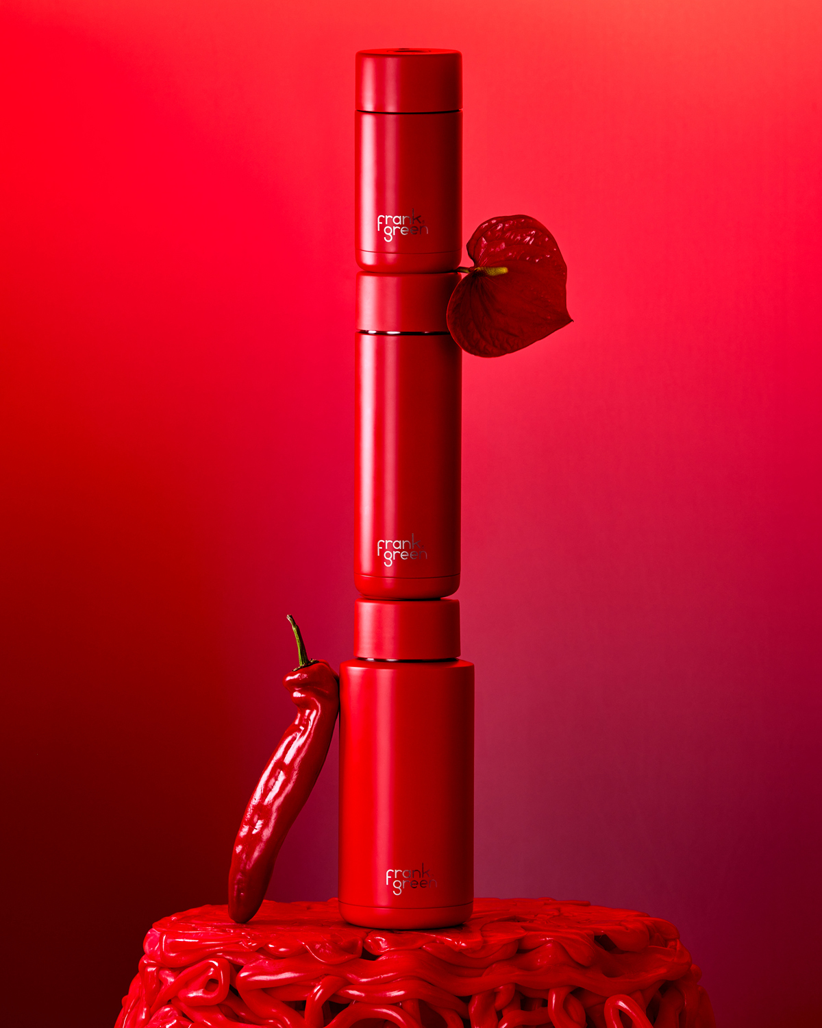 Limited Edition Colour Ceramic Reusable Cup - Atomic Red - 12oz / 355ml| FRANK GREEN