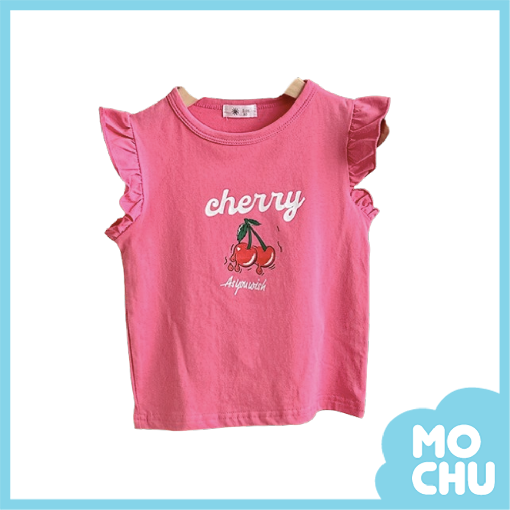 cherry融化櫻桃飛袖上衣