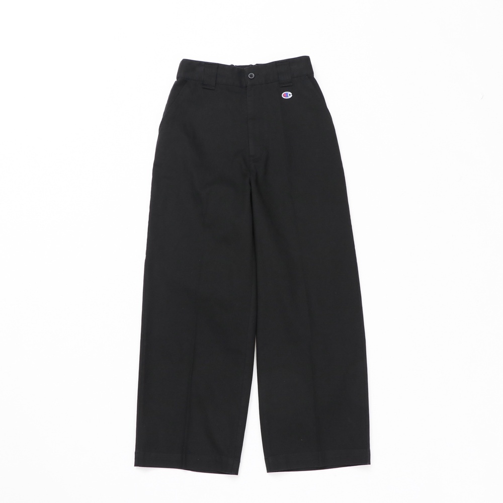 女款- CASUAL水洗工裝直筒長褲-黑色（CW-Z206-090）