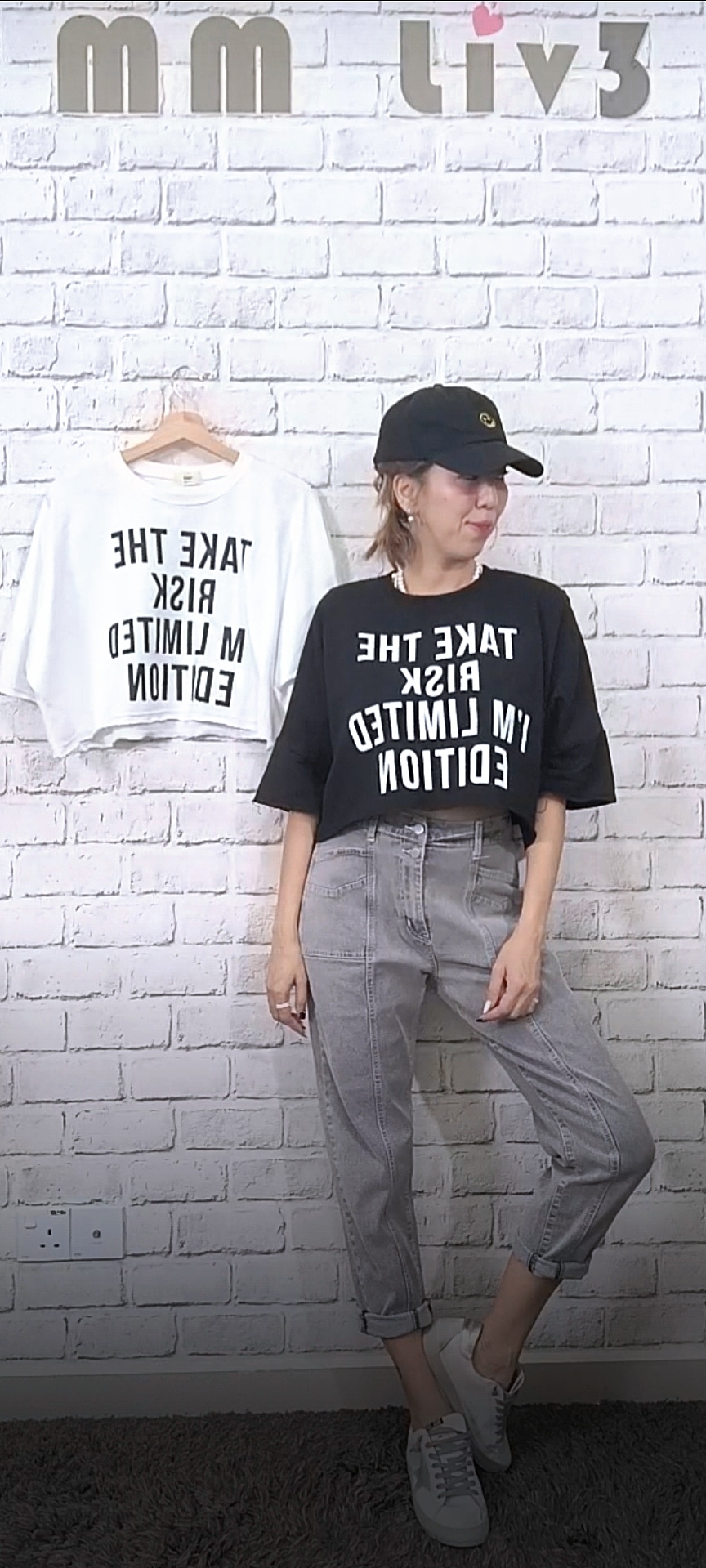2474 RM89 🇰🇷Made in Korea ▶️韓國_take the risk_短版T 👉B:162cm👈