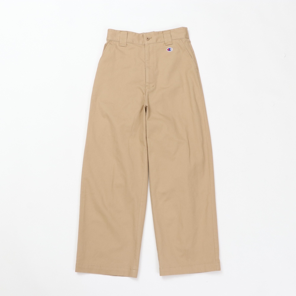 女款 -CASUAL水洗工裝直筒長褲-卡其（CW-Z206-780）