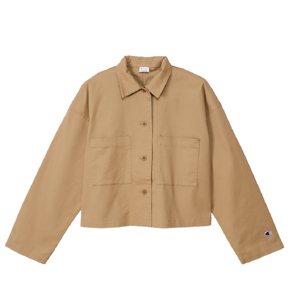 女款 -CASUAL水洗工裝夾克-卡其（CW-Z602-780）