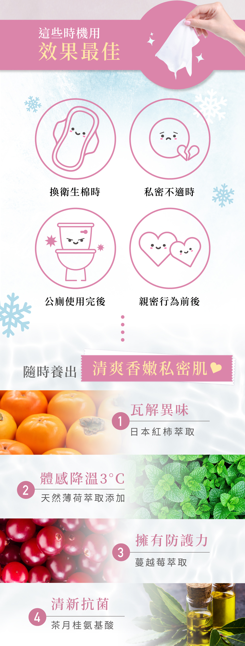 Relove 涼感私密弱酸平衡濕紙巾 講解