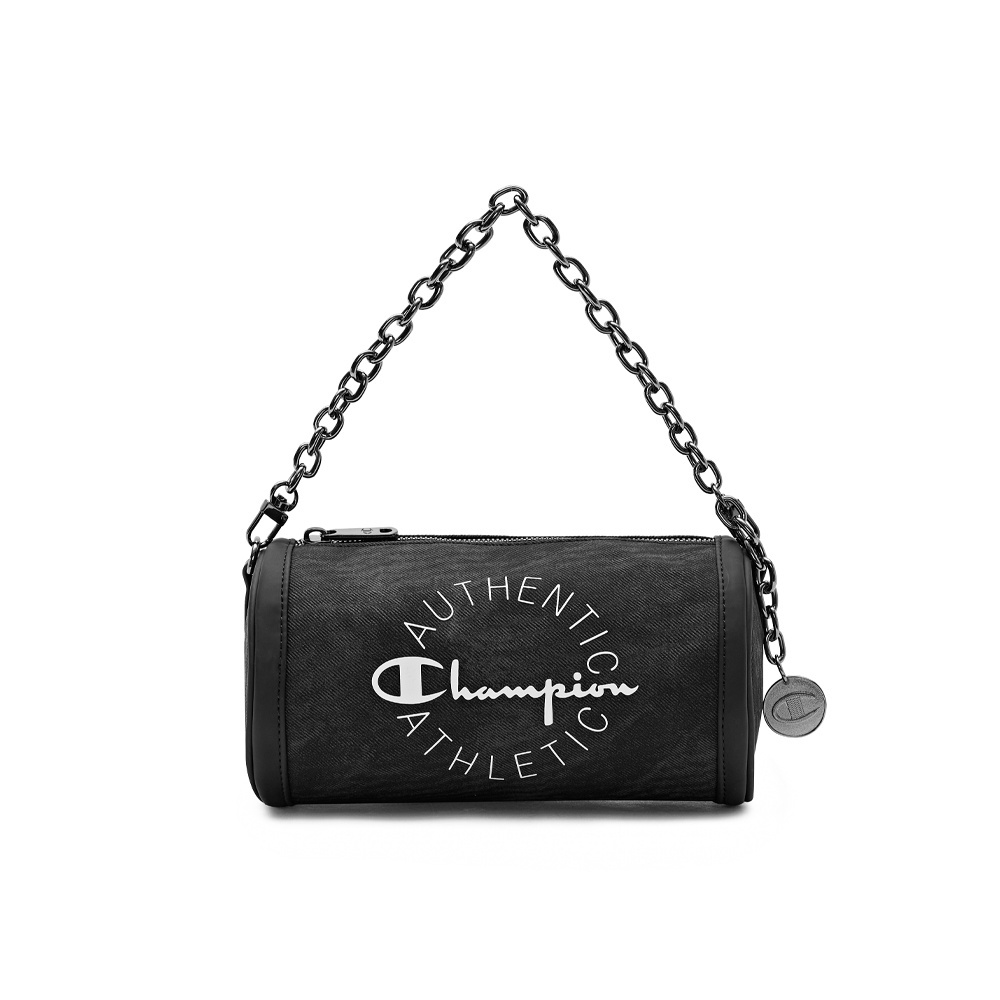 女款-丹寧圓筒肩背包-黑 （U4AACPU15U1）