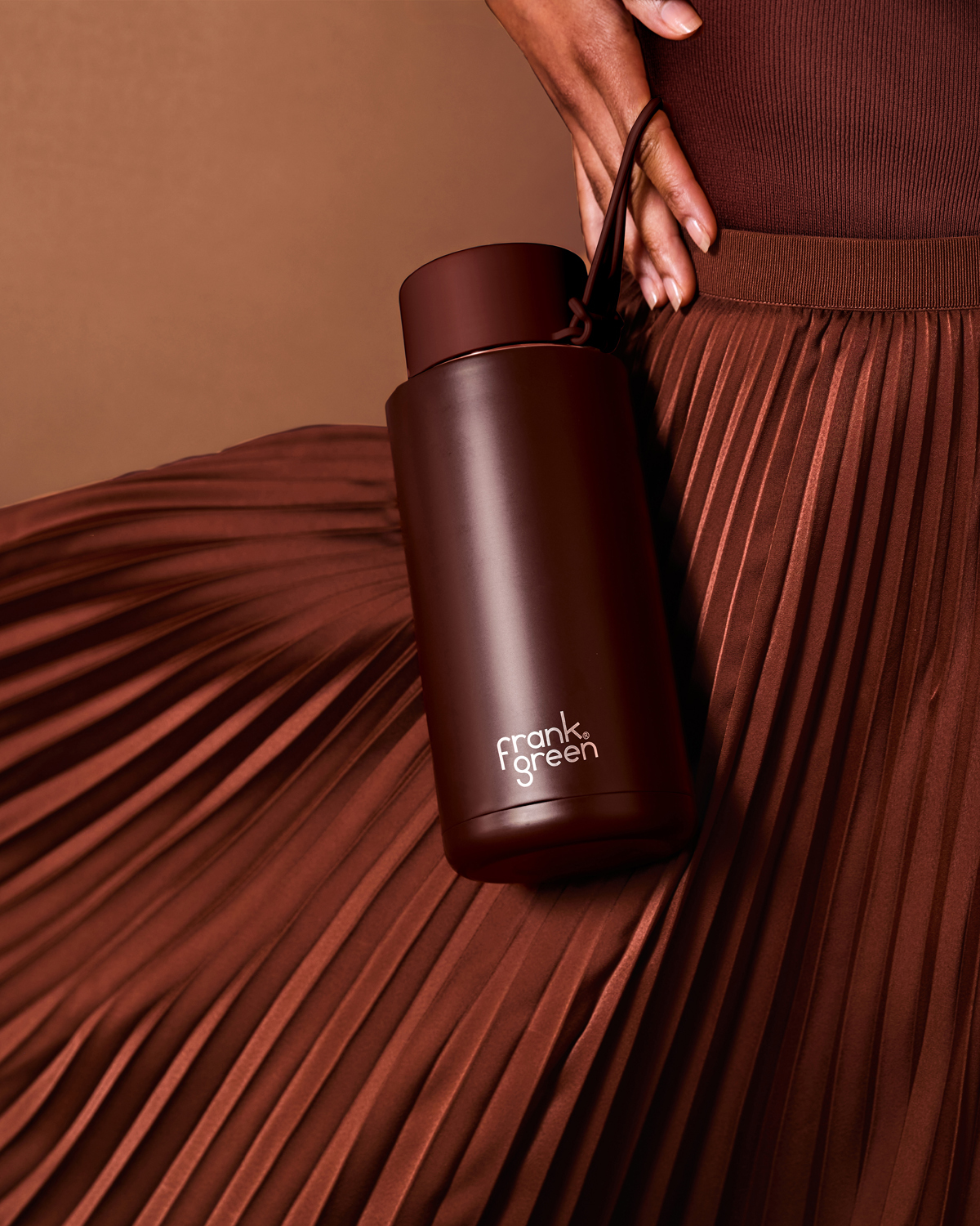 Limited Edition Ceramic Reusable Bottle - Chocolate - 34oz / 1,000ml | FRANK GREEN