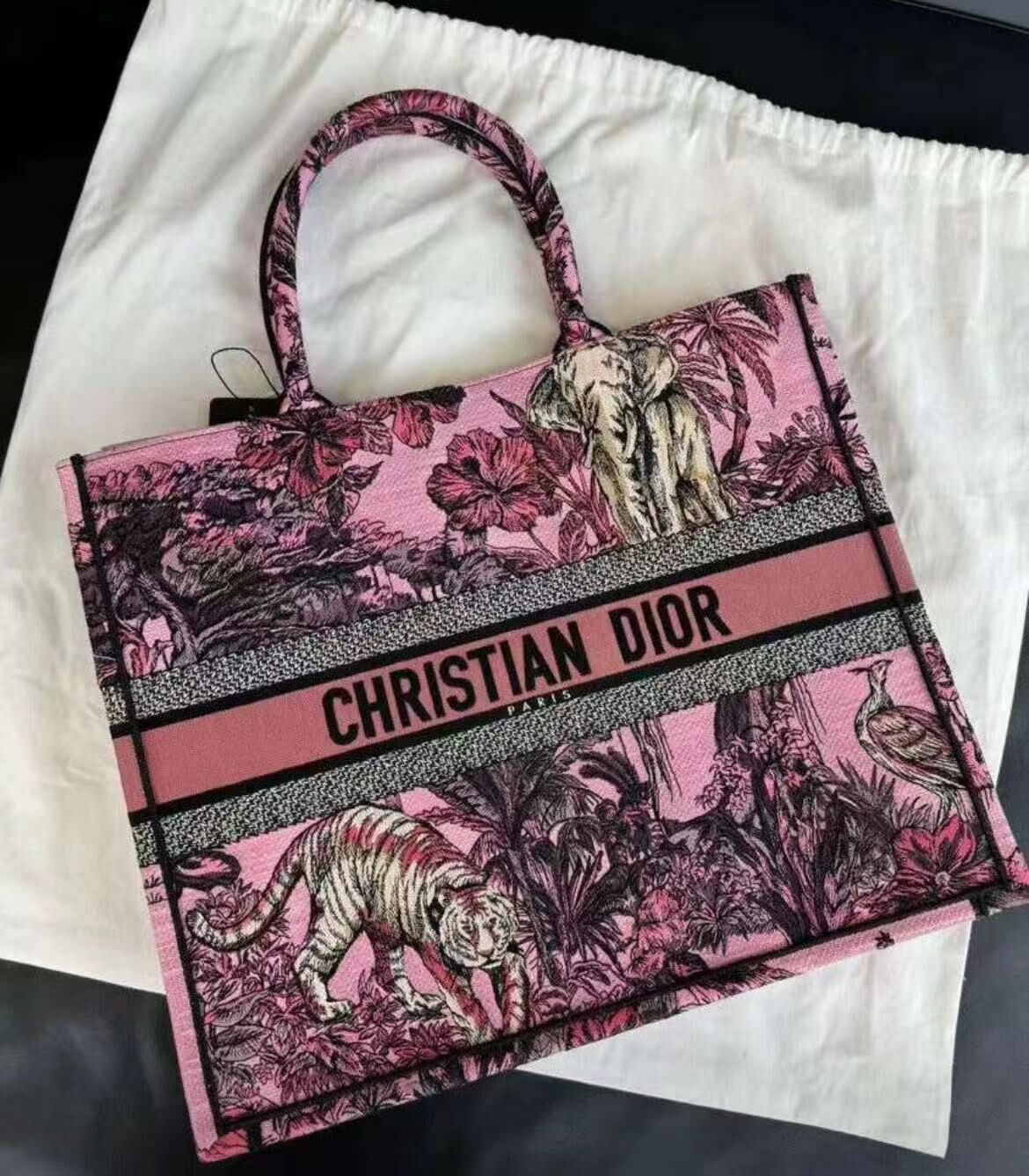 Dior 粉色托特包 -M