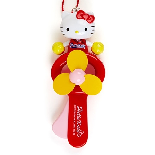 三麗鷗 SANRIO｜HELLO KITTY ｜手動隨身風扇附繩(應援啦啦隊)