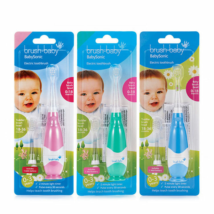 英國Brush Baby嬰幼兒聲波電動牙刷(0-3Y)[多色可選]