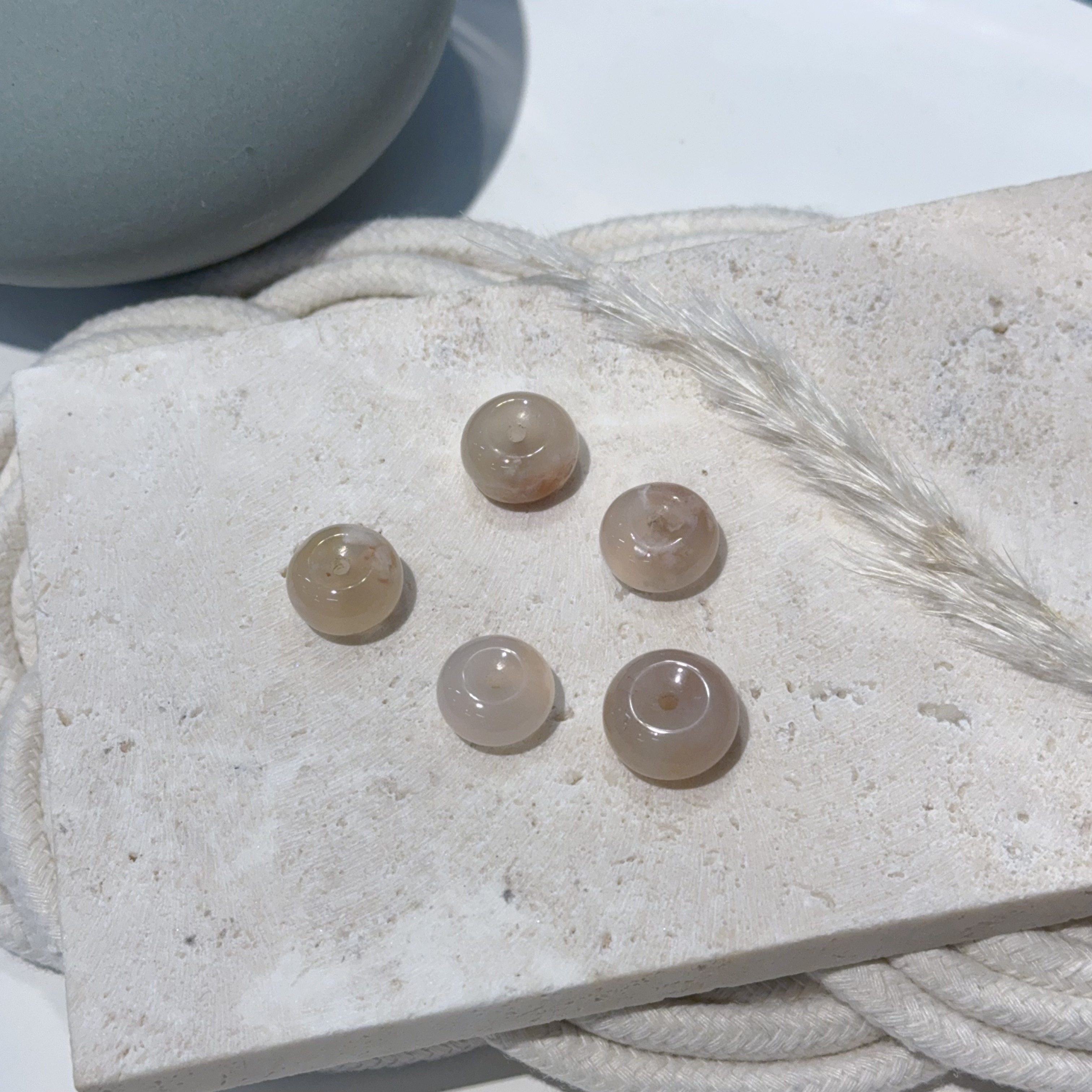 櫻花瑪瑙平安扣