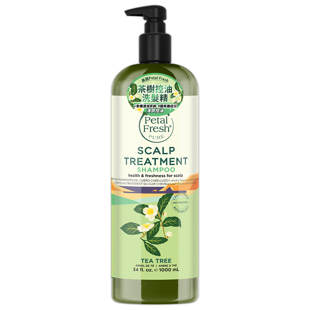 【Petal Fresh沛特斯】茶樹控油洗髮精 34oz/1000ml