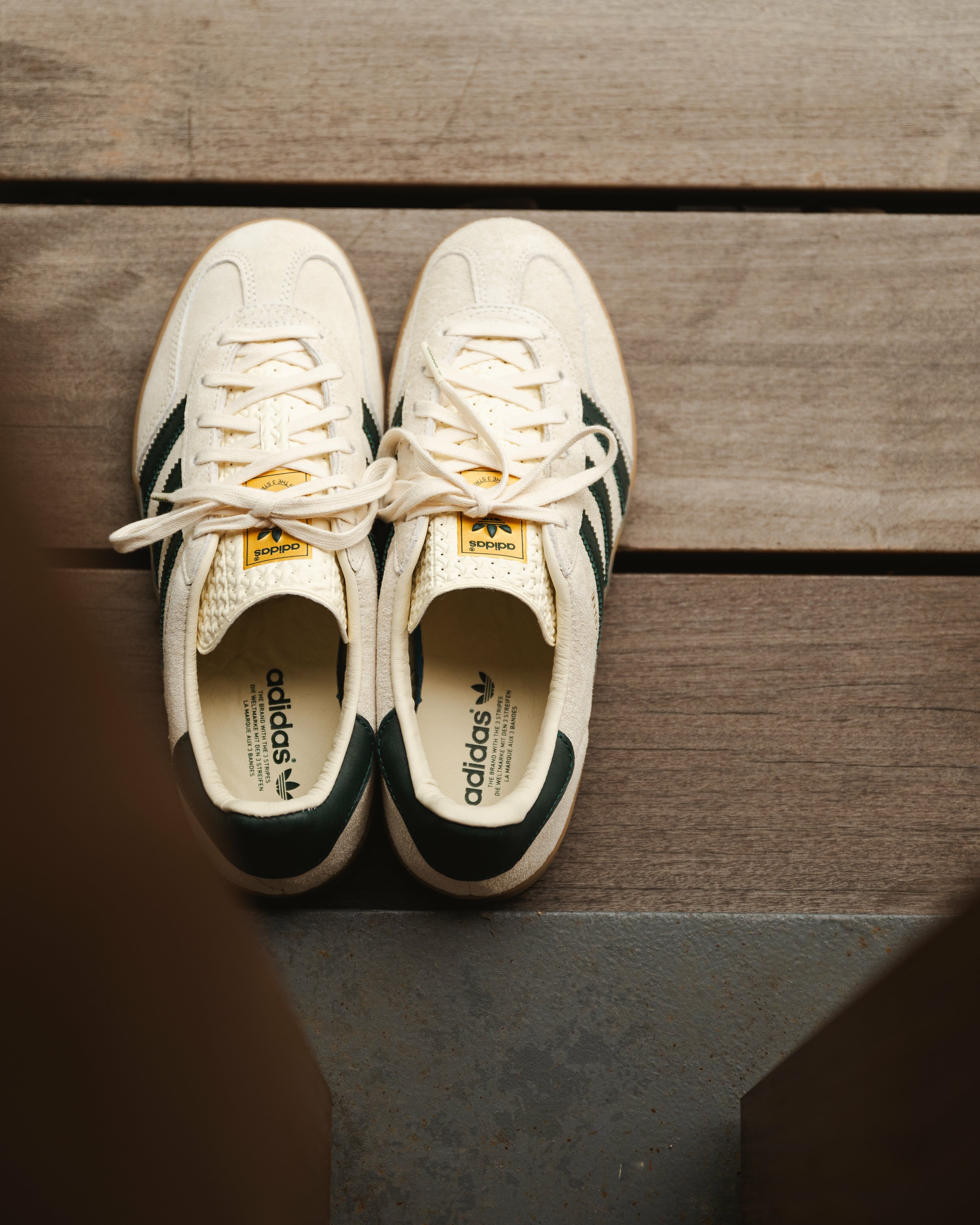 adidas gazelle silver green womens Adidas Gazelle Indoor Cream White Collegiate Green Gum IH7502 – BM STORE  ORIGINAL FOOTWEAR main image 1