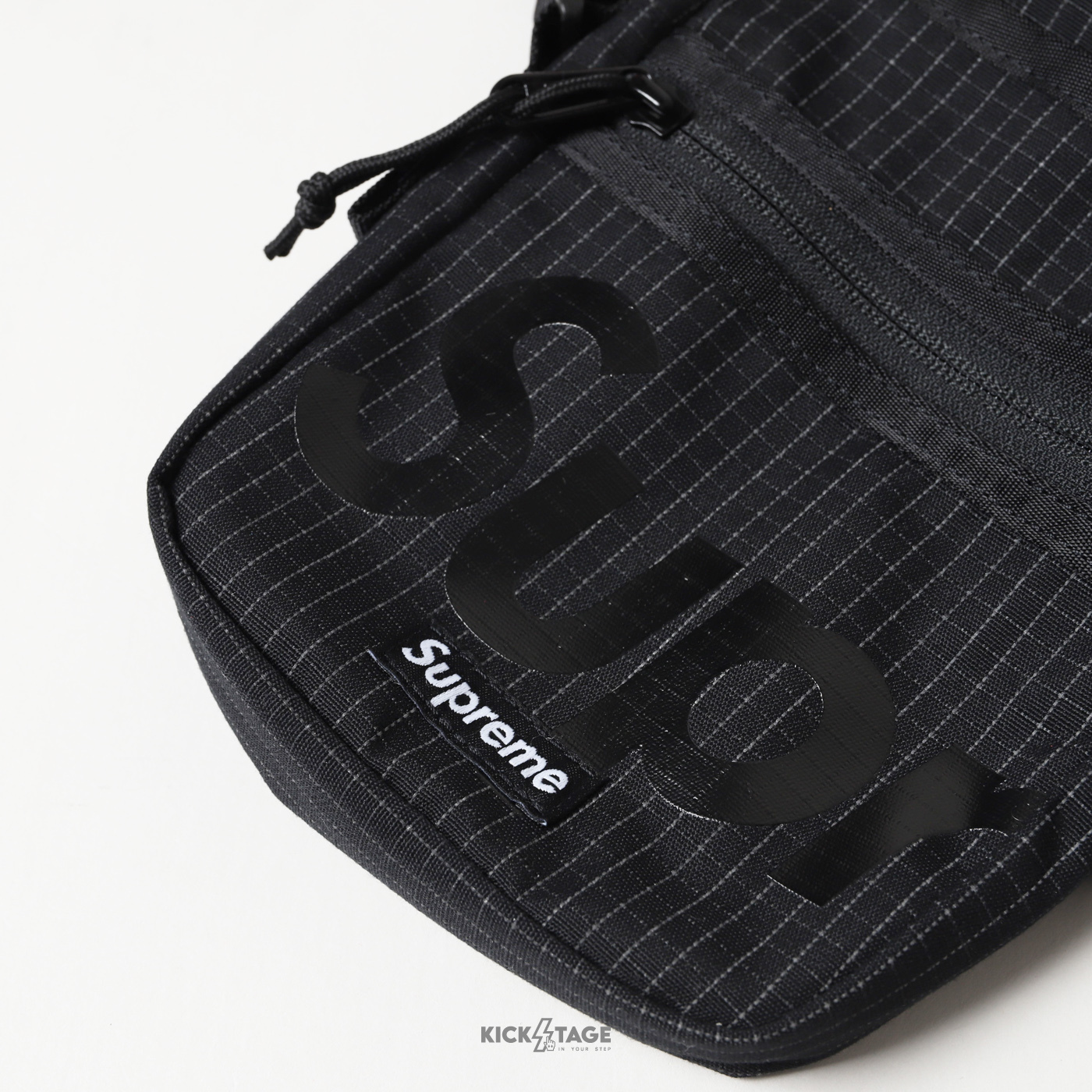 Supreme 24SS Shoulder Bag 黑色格紋3M反光肩背包側背包【SUP616-BK】