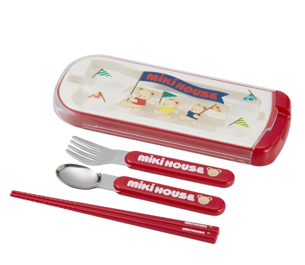 MIKIHOUSE小熊餐具三件組
