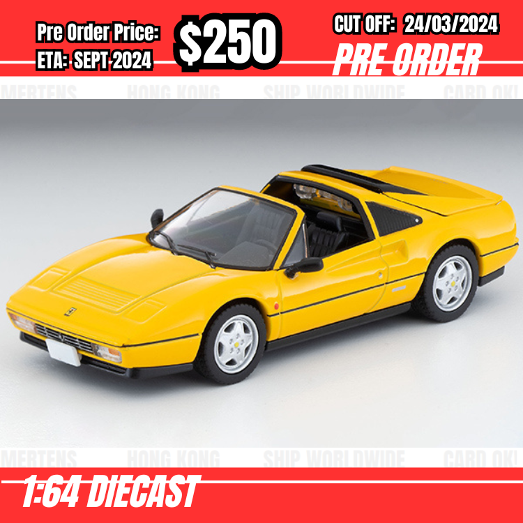 RS-$250 * Tomytec * 1:64 LV-N Ferrari 328 GTS Yellow [OD14/03]