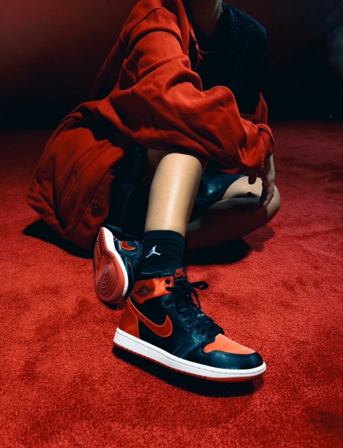 Air Jordan 1 Retro High OG 紅黑絲綢 FD4810-061