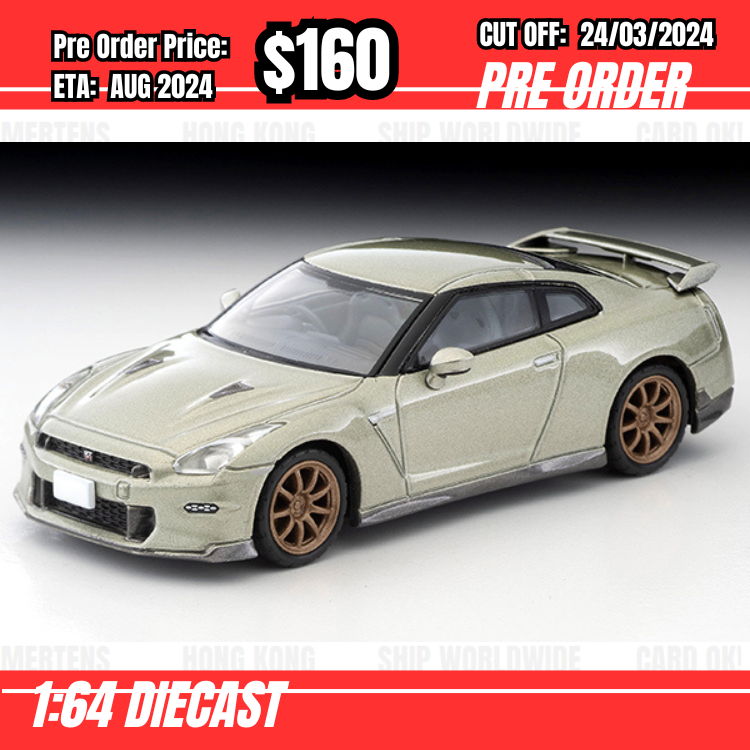 RS-$160 * Tomytec * 1:64 LV-N316a NISSAN GT-R Premium Edition T-spec 2024 Millennium Jade [OD14/03]