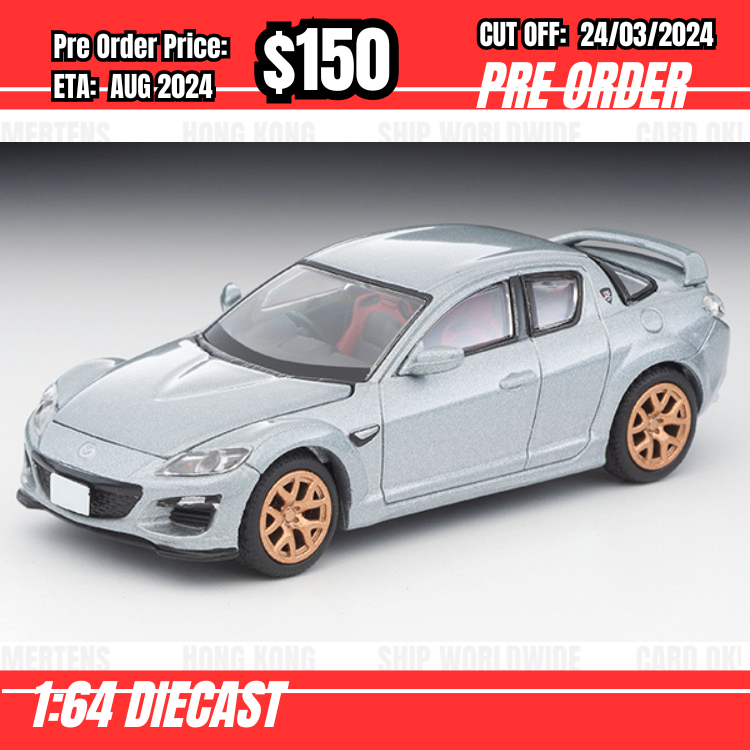 RS-$150 * Tomytec * 1:64 LV-N Times of JP Car 18 RX-8 SPIRIT R Silver 2012 [OD14/03]
