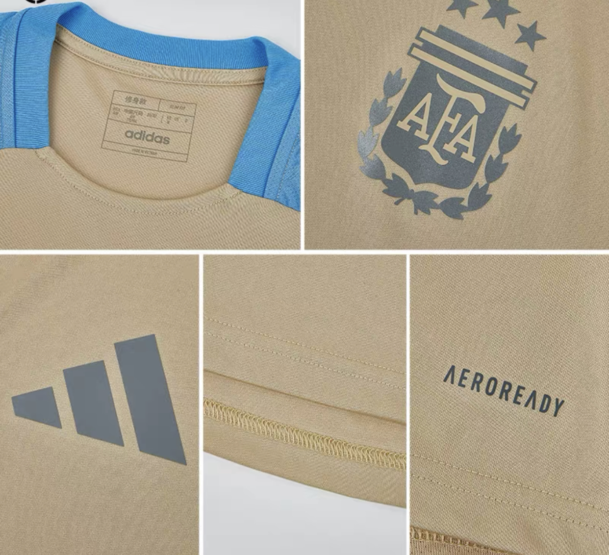 2024 Argentina TIRO24 Gold Training Shirt