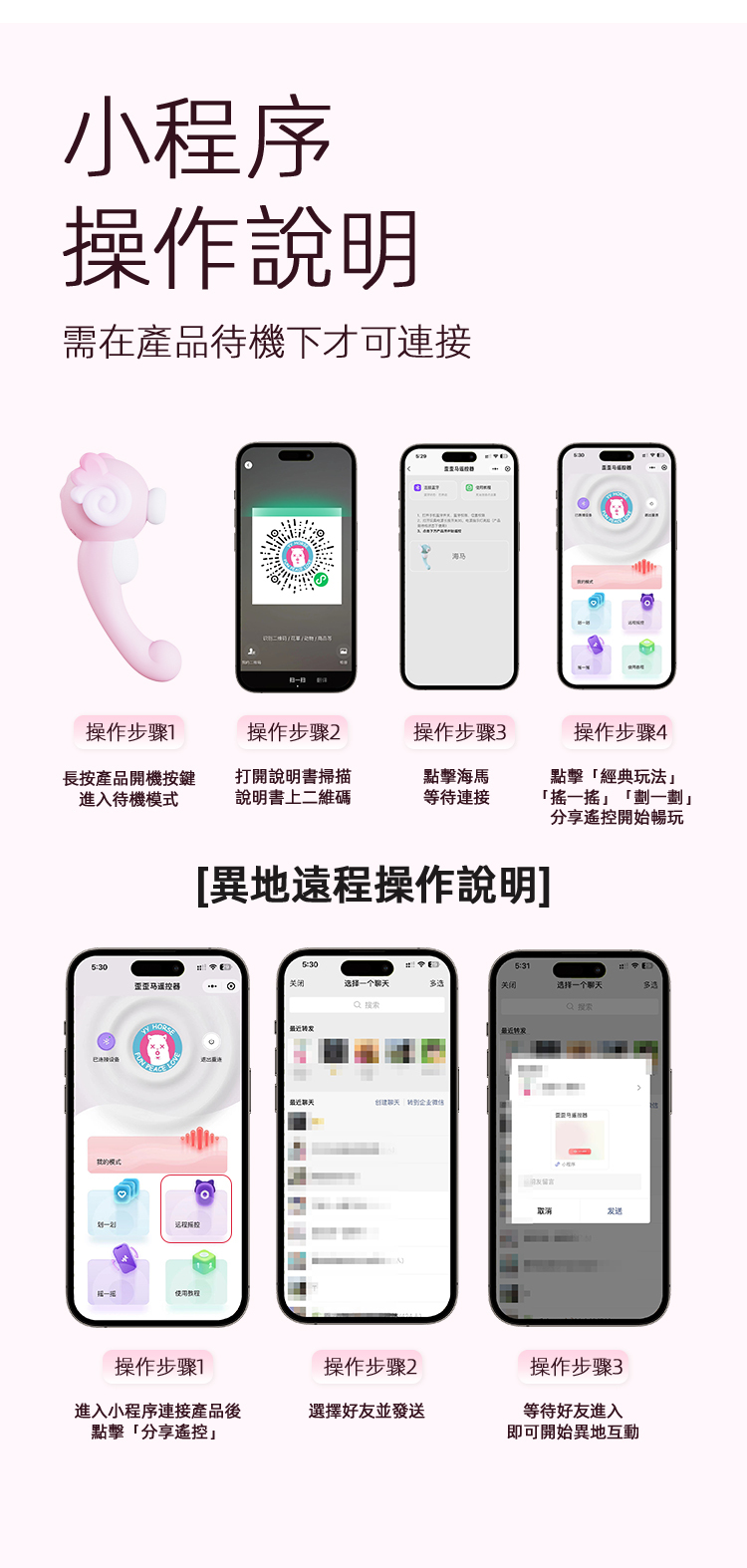 yyhorse 小海馬 智能遠程吸啜G點兩用按摩器 講解