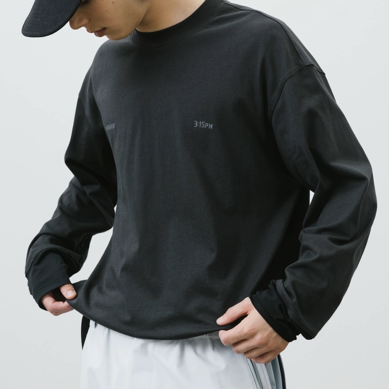 【現貨】BOHRHOO  ZreoFeel Spliced LS Tee 零感 拼接 速乾 長袖 深灰 卡其