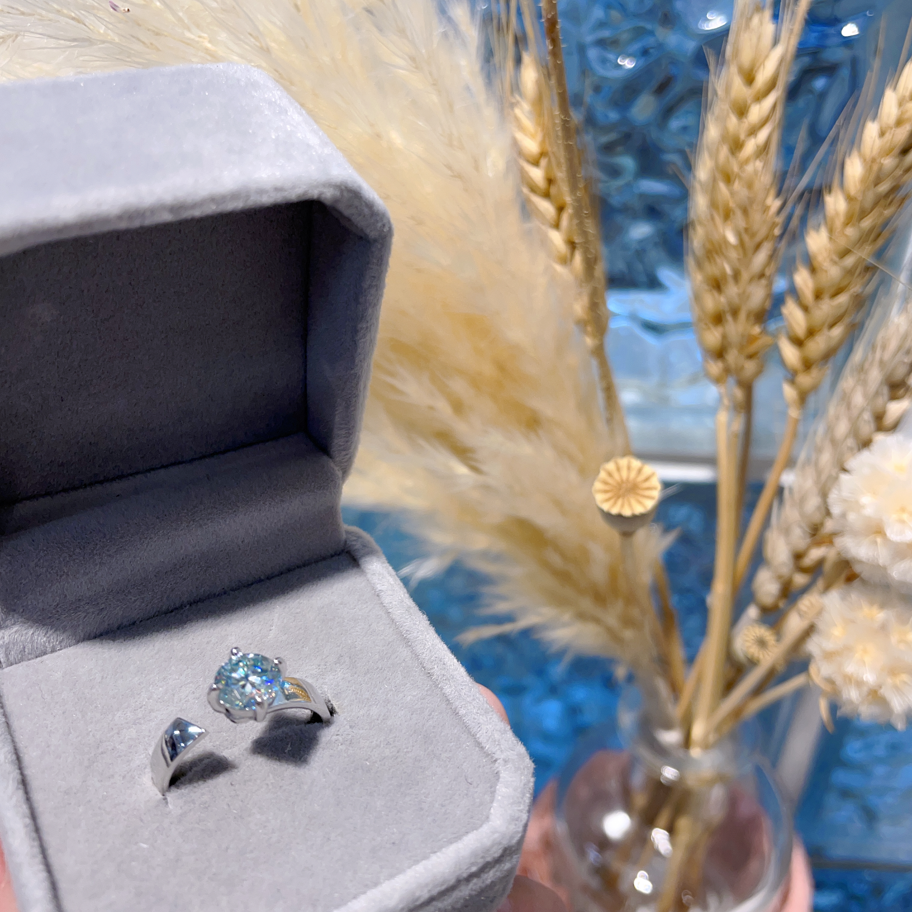 E900 莫桑戒指 1.00ct