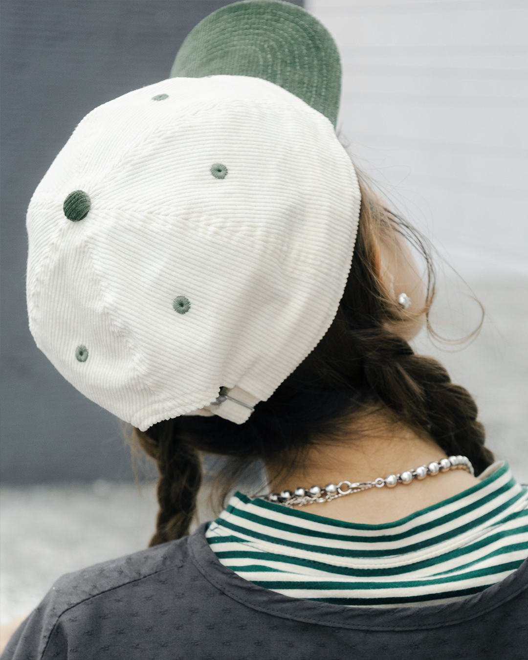 new era logo 拼色燈芯絨棒球帽